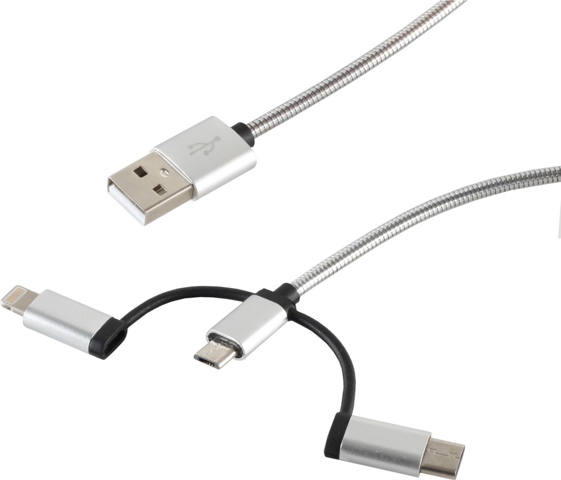 S-Conn 14-50073 1M USB A Micro-USB B può essere un cavo USB argento (14-50073)