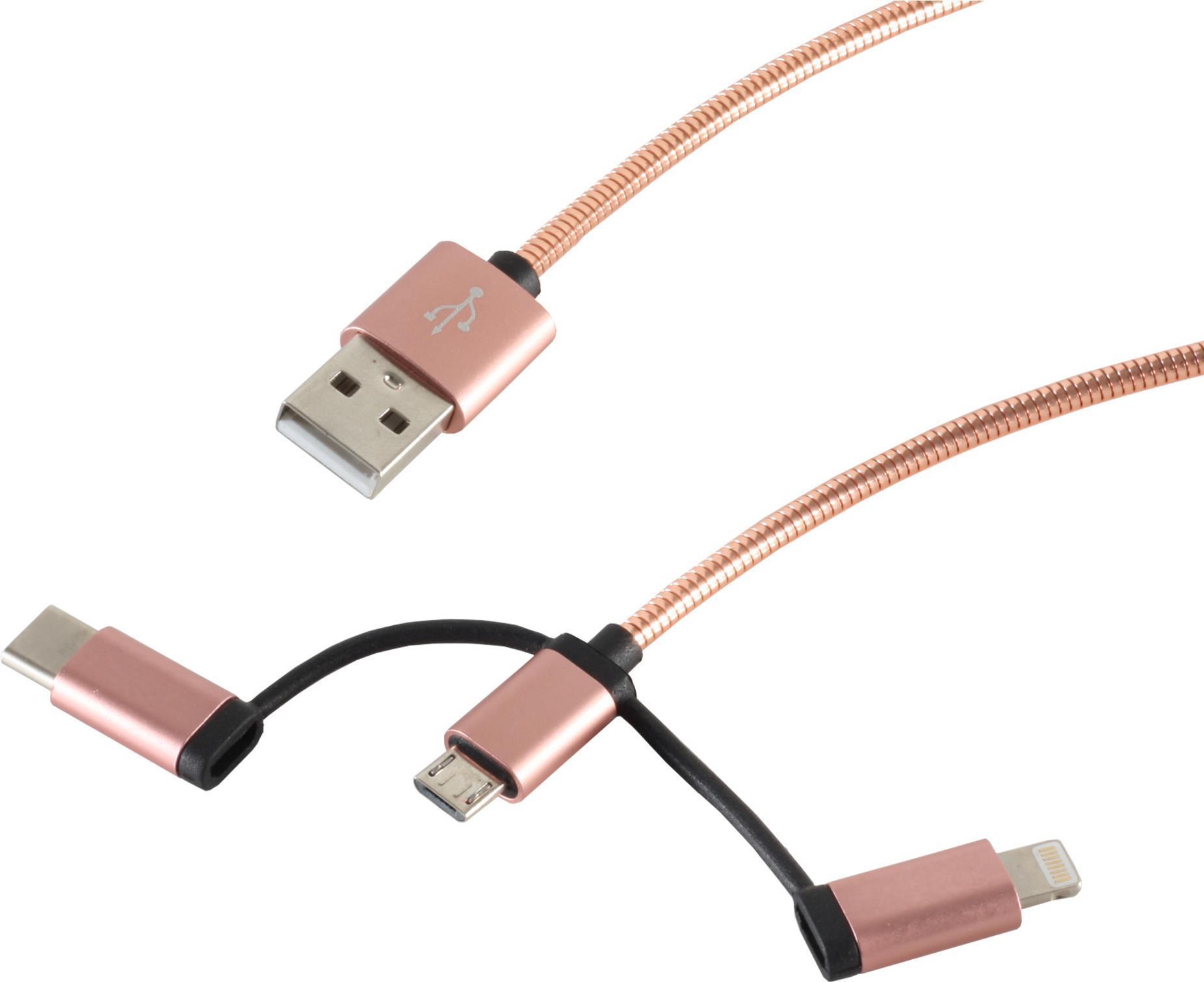 S-Conn 14-50074 1M USB A Micro-USB B può avere un cavo USB in oro rosa (14-50074)