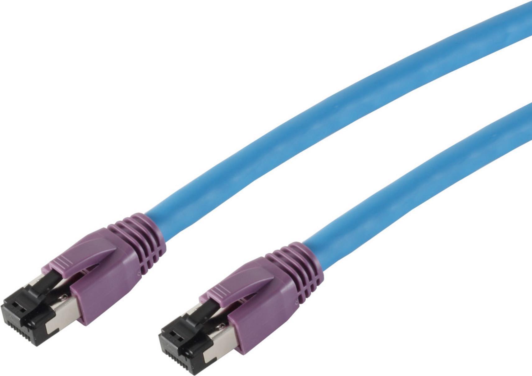 S-Conn 08-40061 S/FTP (S-S-S-STP) Cavo di rete CAT8 Blue 7.5M (08-40061)