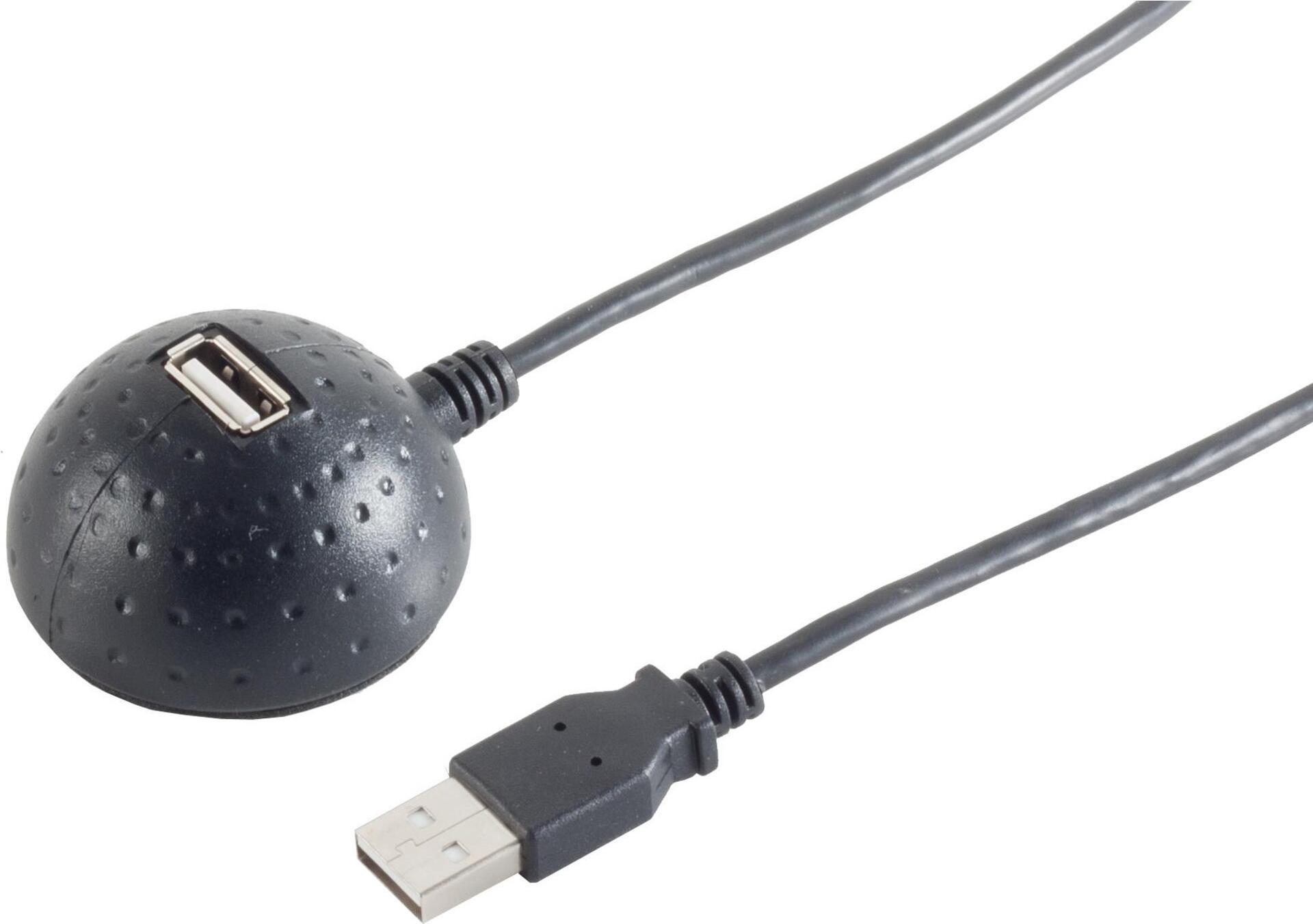 S-Conn 13-50017 15 m USB A USB A Menlich Female Black USB Cavo (13-50017)