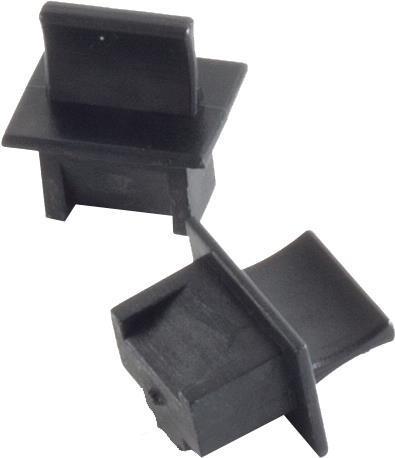 Helos RJ45 protezione antipolvere/spina cieca nera PU 100