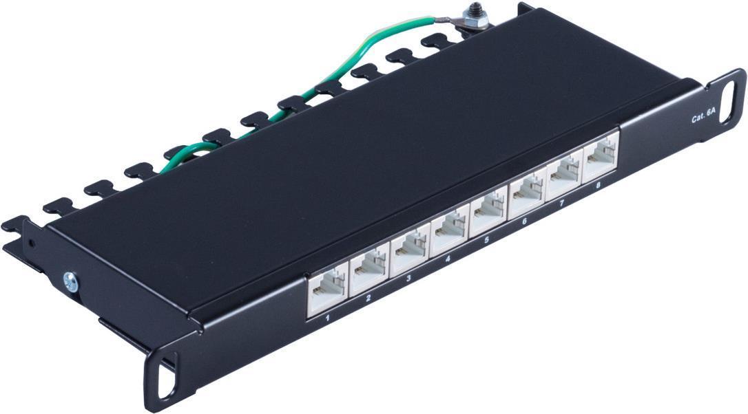 S -Conn 08-67050 - RJ -45 - CAT6A - Black - SPCC - Polyester termoplastico (PBT) - Installazione del rack - 05U (08-67050)