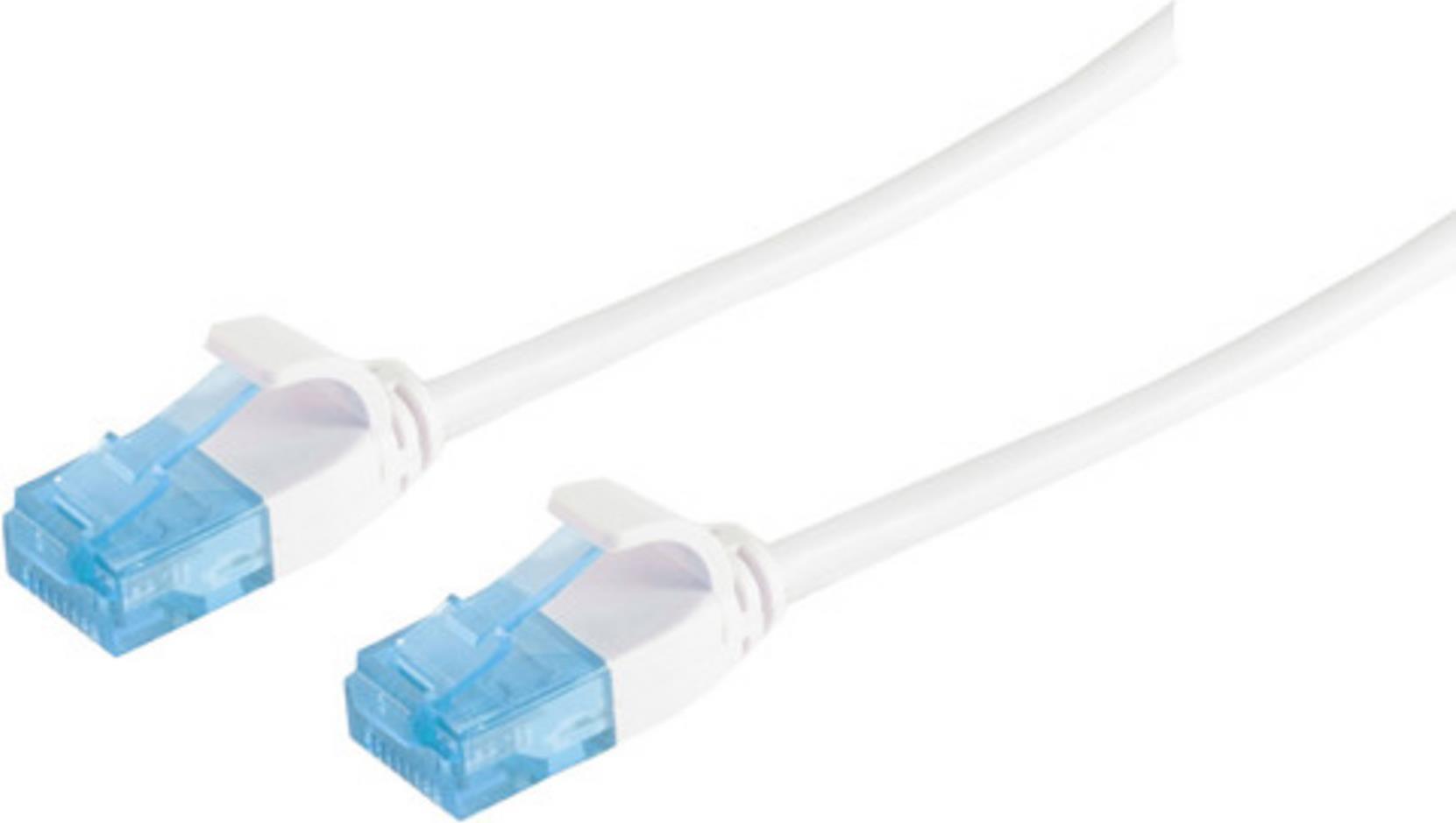 S-Conn 08-22046 U/UTP (UTP) Cavo di rete Cat6 bianco da 3 m (08-22046)