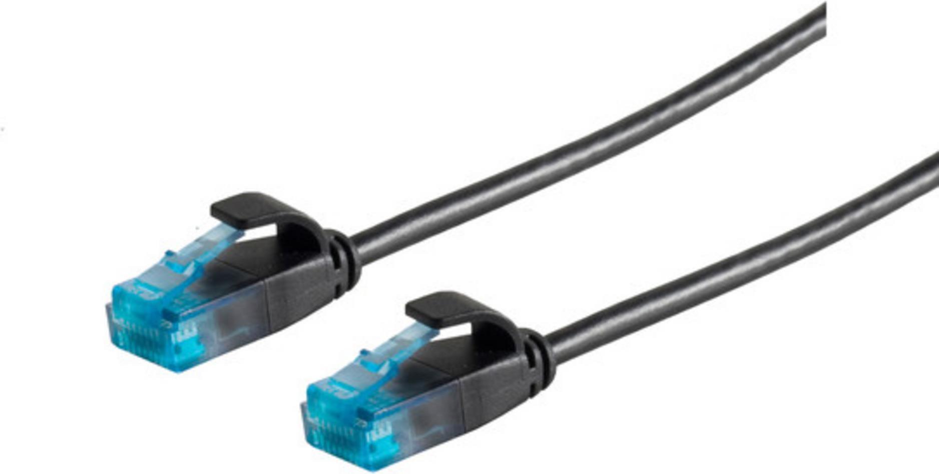 S-Conn 08-22305 U/UTP (UTP) Cavo di rete Cat6 nero da 03 m (08-22305)