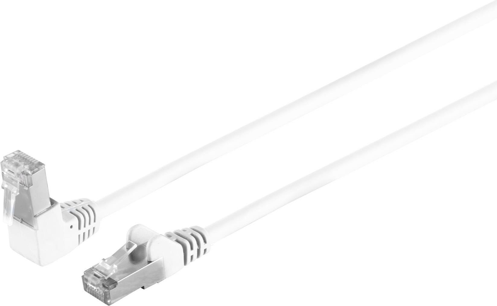 Cavo patch per cavo di rete con connettività massima S/CONN cat 6 S/FTP PIMF angolo dritto bianco 100 m (08-64076)