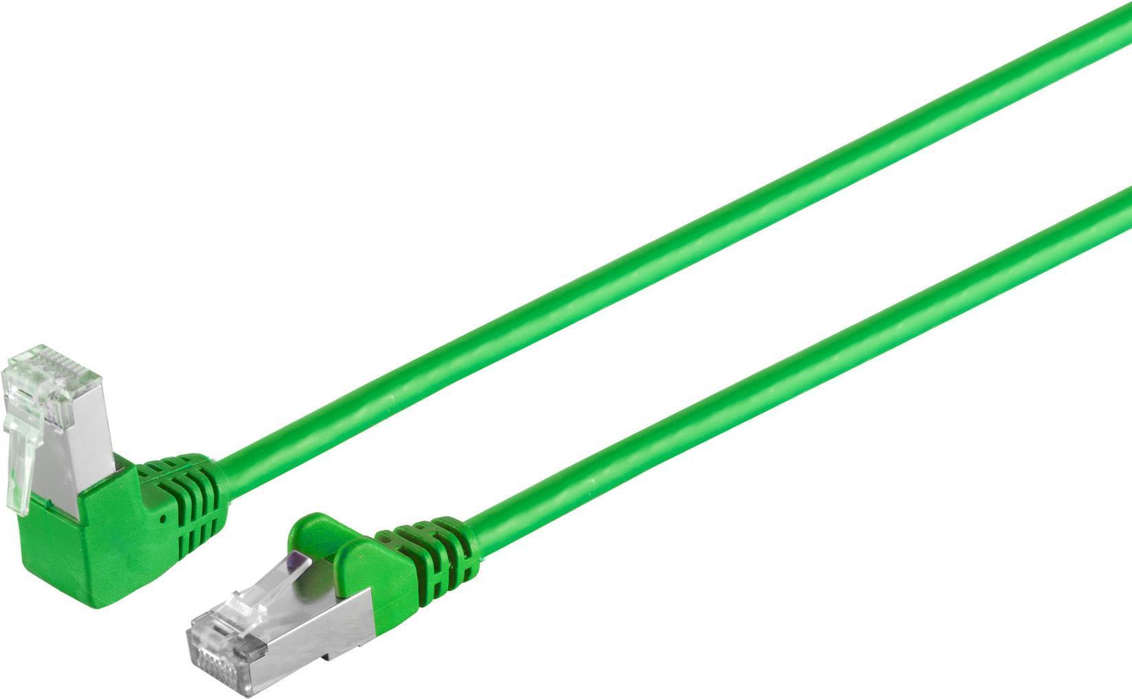 Cavo del cavo della rete S/Connettività Cavo Cat 6 S/FTP PIMF angolo dritto verde 3.0m (08-64043))