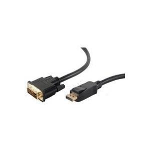 BS77498-1, 10 m, Displayport, DVI, maschio, maschio, dritto
