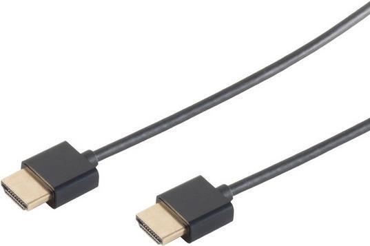 Cavo HDMI super sottile ad alta velocità con Ethernet nero - lunghezza 150 m (77471-36)