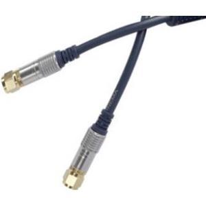 Shiverpeaks Professional - Cavo HF - connettore F maschio a connettore F maschio - 25 m - schermato - blu