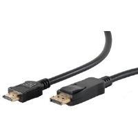 SHIVERPEAKS BASIC -S - VIDEO / AUDIOCABEL - DisplayPort / HDMI - DisplayPort (M) a HDMI (M) - 3,0m - schermato - Black - Aboase