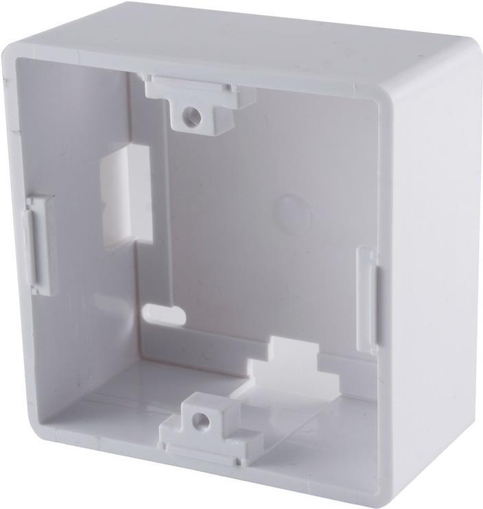 Adattatore di rete per connettività massima S/CONN custodia keystone per montaggio su superficie bianco (08-50406)