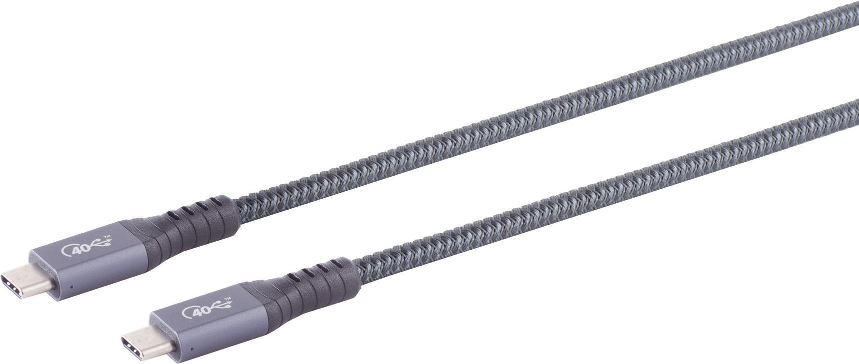 Massima connettività S/CONN Cavo di collegamento USB-C - Cavo USB da tipo C maschio a tipo C maschio 4.0 Gen 3x2 PRO 025 m (13