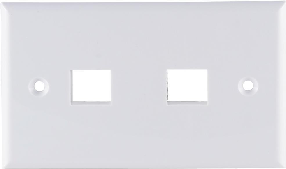 shiverpeaks -BASIC-S--Pannello di connessione Keystone 2 volte bianco (BS08-10111)