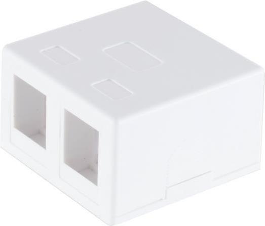 shiverpeaks -BASIC-S--Scatola di connessione Keystone a 2 vie bianca (BS08-10116)