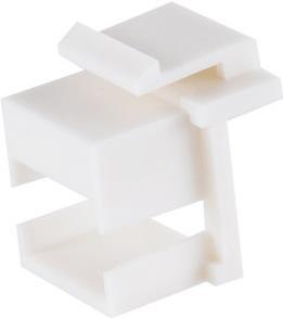 shiverpeaks -BASIC-S--Keystone adattatore vuoto rettangolare bianco 10 pezzi (BS08-10123)