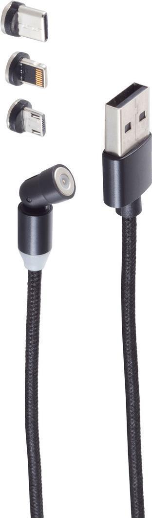 shiverpeaks BS14-19001 Cavo USB 1 m USB A USB C/Micro-USB B nero (BS14-19001)