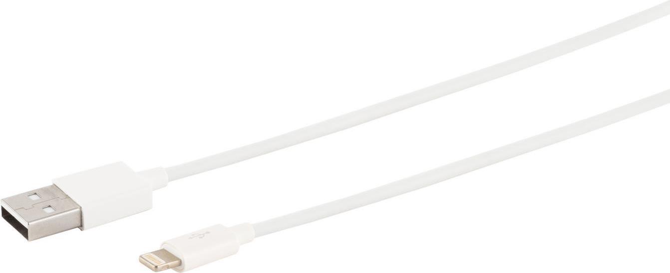 Cavo di ricarica USB-A, 8-pin, 2,0, ABS, bianco, 0,2 m