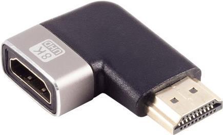HDMI-A adapter, 90? angle left, 8K, me