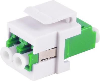 shiverpeaks -BASIC-S--Connettore LWL-Keystone LC-LC duplex verde (BS08-10201)