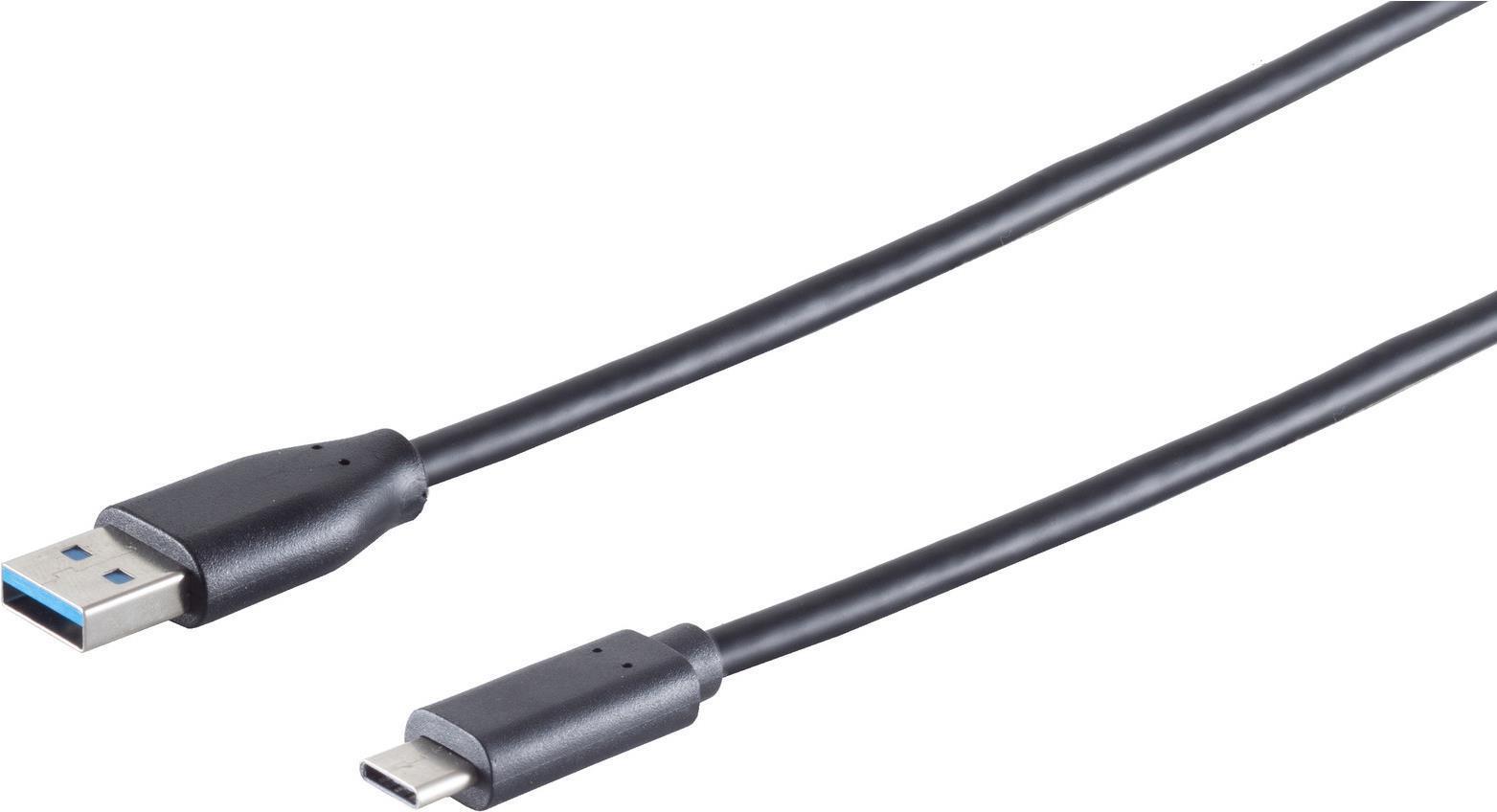 Massima connettività S/CONN Cavo USB 3.0 da spina tipo 3.1 C a spina tipo 3.0 A Rev. 3.0 nero 05 m (77141-0.5)