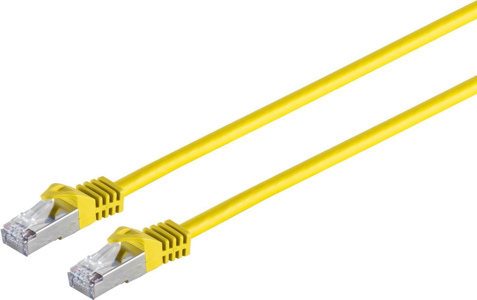Cavo patch S/FTP Cat 7 giallo 0,25 m