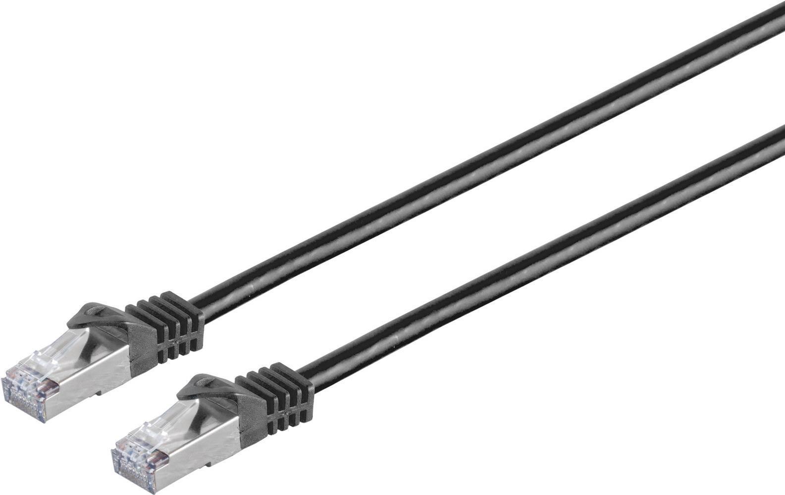 S/Connettività Network Cable RJ45 Cavo patch S/FTP, PIMF, CableCat grezzo. 7 cavi grezzi senza alogeno, nero, 2,0 m (75512-S)