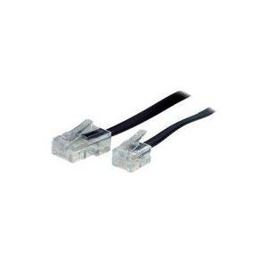 â€¢ RJ11 Stecker(6/4)/RJ45 Stecker(8/4) â€¢ 1:1 geschaltet