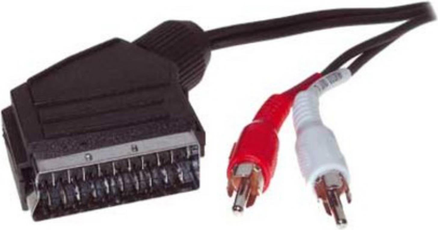 Shiverpeaks S/ Adattatore di connettività Video/ Audio-SCART Plug su 2 plugne da gioco (per audio) 2M (93153)