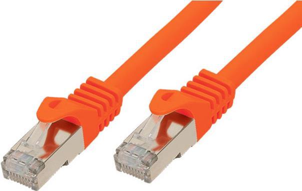 Cavo patch S/FTP Cat 7 arancione 10,0 m