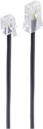 Cavo modulare Shiverpeaks Basic-S, spina RJ11-RJ45, di 15,0 m di lunghezza: 15,0 m, colore: nero, 4 corn (BS70265))