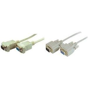 SHIVERPEAKS BASIC -S - Cavo di estensione seriale - DB -9 (M) a DB -9 (W) - 5,0m - Abitazioni, viti del pollice - Grigio (BS780