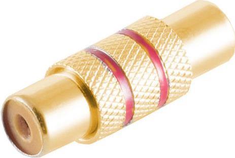 adattatore shiverpeaks -BASIC-S accoppiamento RCA a accoppiamento RCA metallo contatti placcati oro rosso (BS57040-MGR)