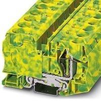 Phoenix Contact Morsetto per conduttore di protezione con molla a trazione ST 35-PE verde-giallo 10 pezzi (3036194)