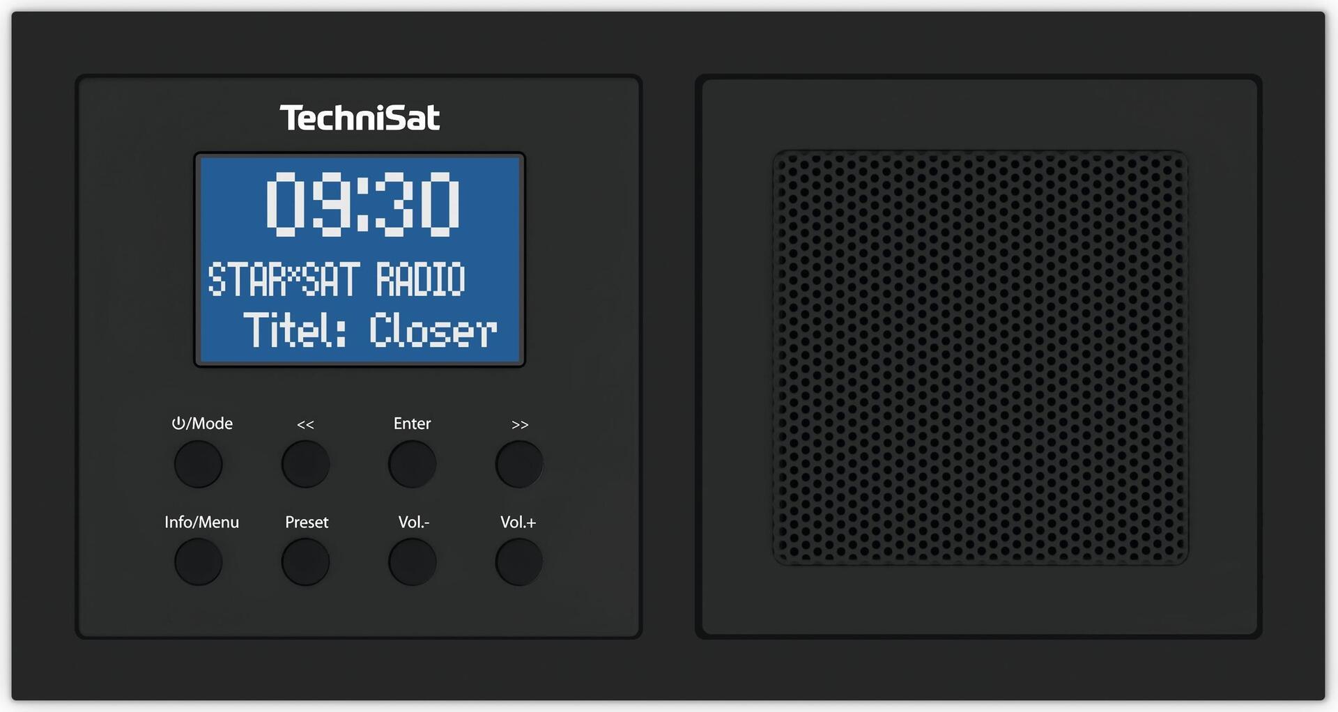 Technisat 0000/3900 DIGITRADIO UP 1 - Radio DAB+ da incasso, nera