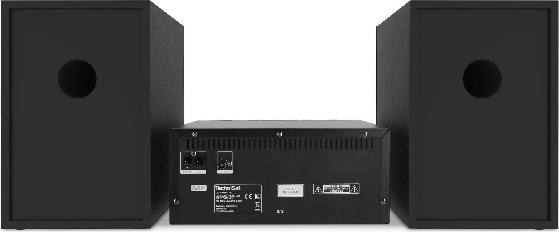 TechniSat DigitRadio 750 - Sistema audio - 2 x 50 watt - nero argento