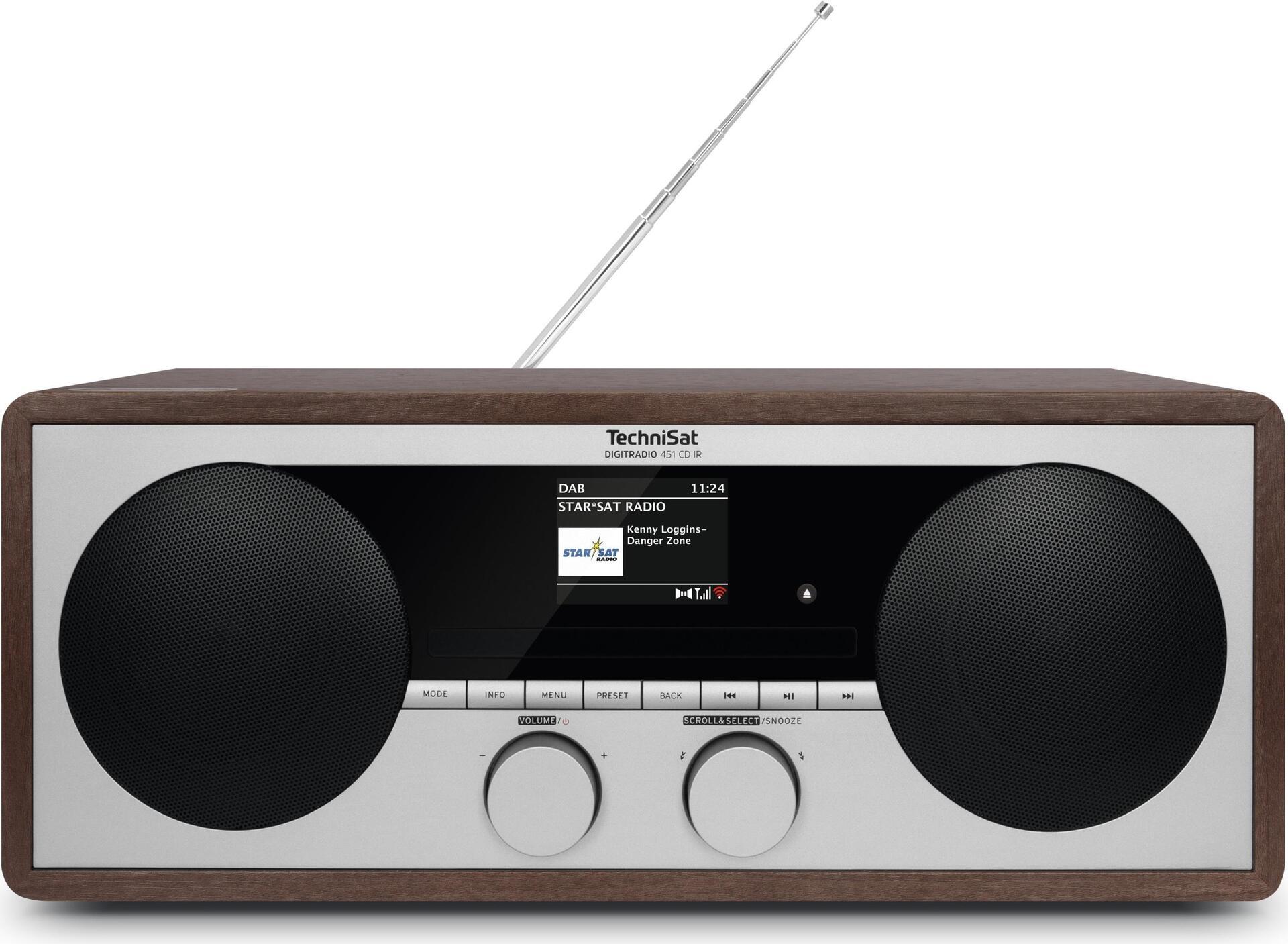 DIGITRADIO 451 CD IR legno WLAN Bluetooth CD