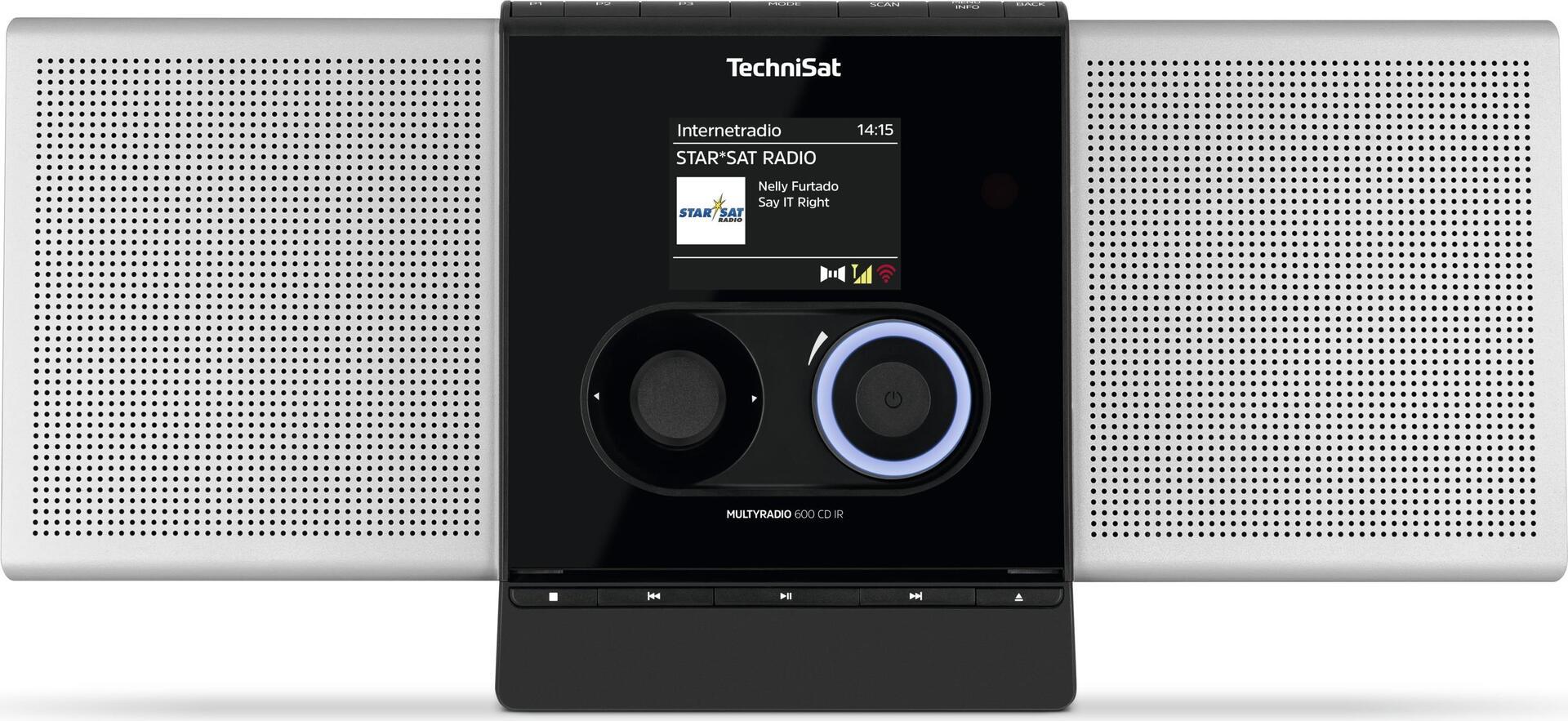 TechniSat MULTYRADIO 600 CD IR Internet analogico e digitale Nero - Argento (0000/3991)