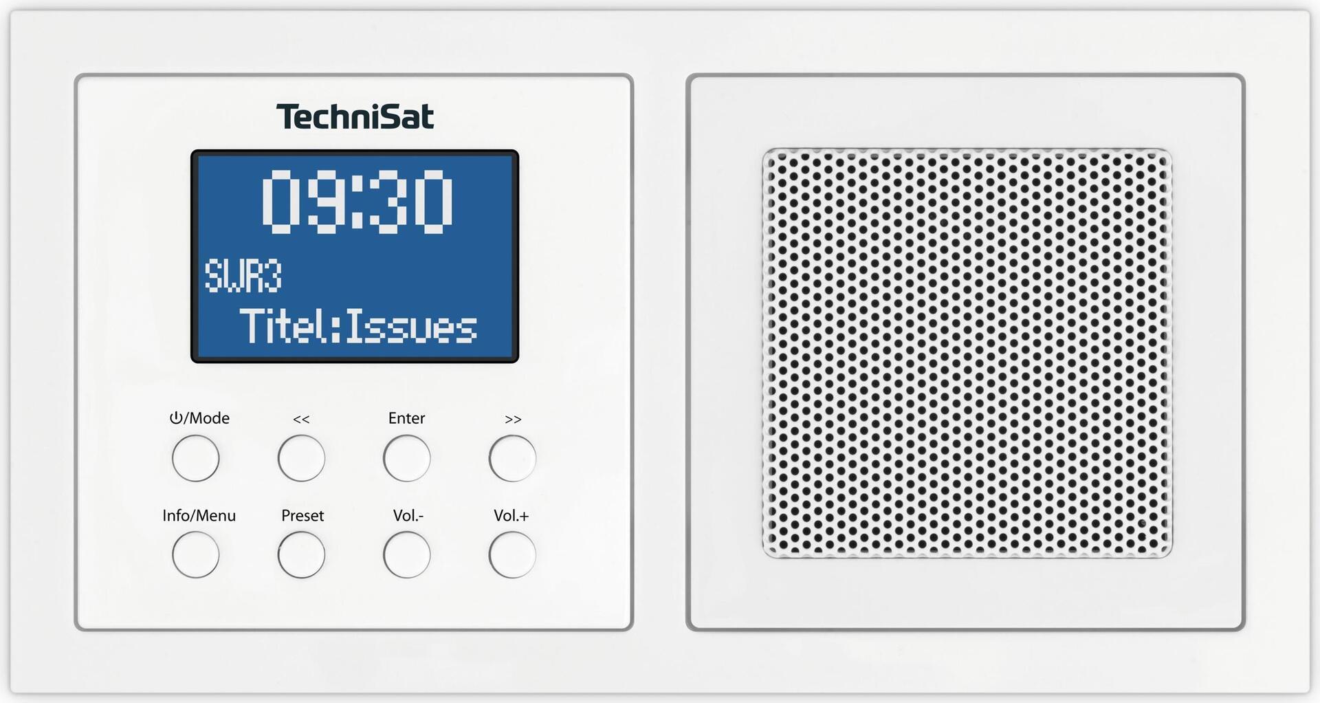 TechniSat 0001/3900 Digitradio UP 1 DAB radio da incasso bianca