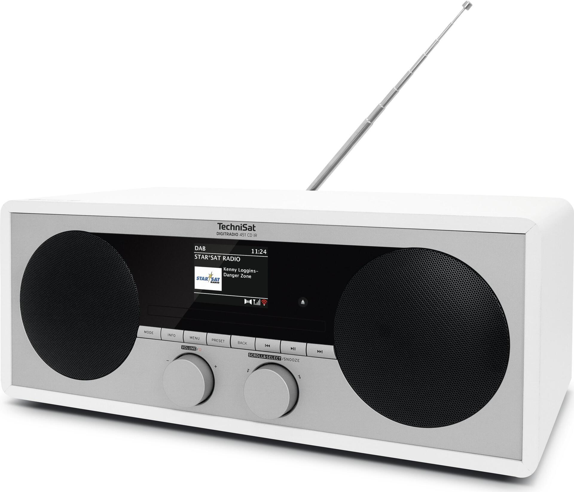 DIGITRADIO 451 CD IR bianco WLAN Bluetooth CD