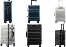 Trolley da viaggio ALUMAXX con custodia interamente in alluminio sistema trolley telescopico con serratura nera maniglia per il