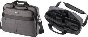 Borsa per notebook LIGHTPAK fino a 432 cm (17 pollici) poliestere grigio