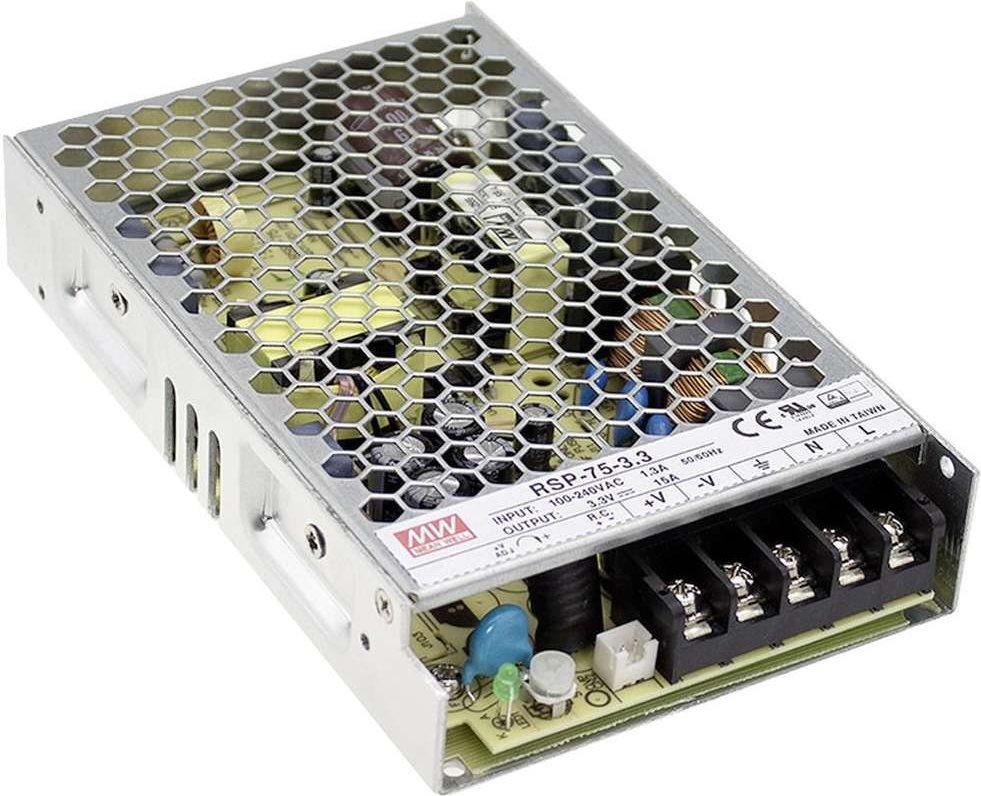 Serie Well RSP-75 media RSP-75-15 Power (Internal) -AC 85-264 / DC 120-370 V-75 Watt-attivo PFC