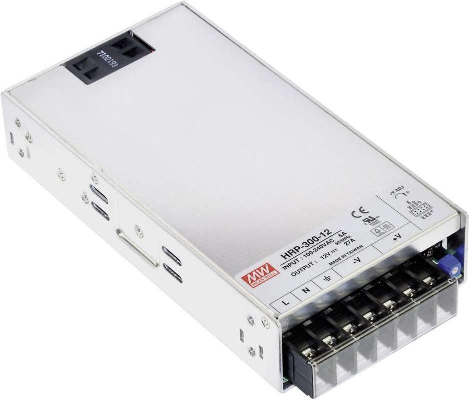 Mean Well serie HRP-300 HRP-300-12 - Alimentazione (interna) - CA 85-264 V - 324 Watt - Porte di uscita 7 - PFC attivo - 1U