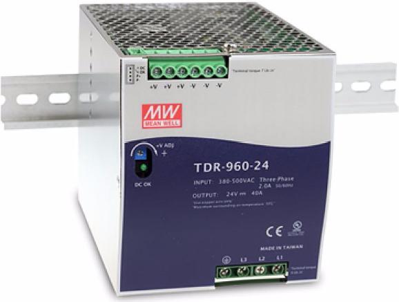 TDR medio bene TDR -960-24 - 340 - 550 V - 47 - 63 Hz - 2A/400VAC - 1.4A/500VAC - Active - OverVoltage - Overload - Calcolo bre