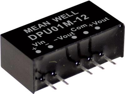MEAN WELL DPU01M-12 Alimentatore e convertitore di tensione 1 W (DPU01M-12)
