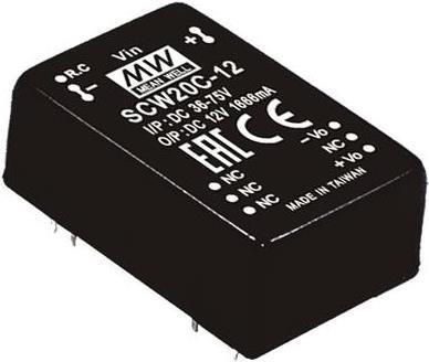 Media Well SCW20B -05, 18 - 36 V, 20 W, 5 V, 4 A, 750 pezzi (S)