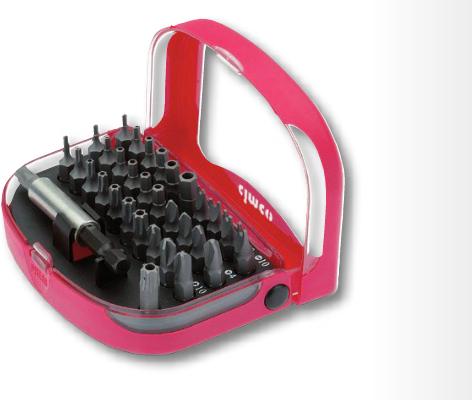 CIMCO 11 4599 - Drill - Set di perforazione - 33 pezzi (E) - Torx: T 8 - T 10 - T 20 - T 25 - T 27 - T 30 - T 40 BIT esagono: 2