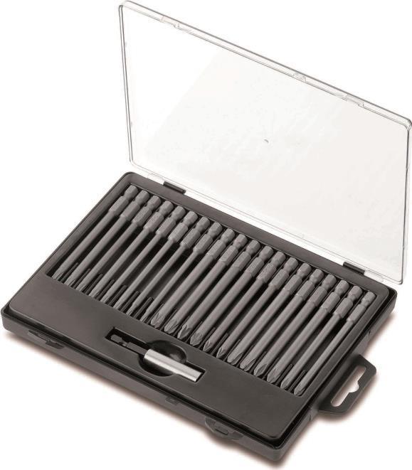 Cimco Bit Set Elektro Top - 21 pezzi (E) - Cross - Phillips - Pozidriv - Torx - Ph 1, Ph 2, Ph 3 - Pz 1, Pz 2, Pz 3 - 9 cm - Bo