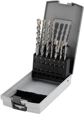 CIMCO 201395 - ROTAZIONE - Set di bit di perforazione - Rotazione della mano destra - SDS Plus - Acciaio inossidabile - 7 pezzi