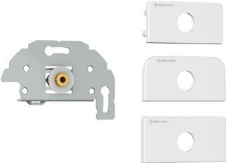 Kindermann 7456000411 Presa 35 mm argento - bianca (7456000411)